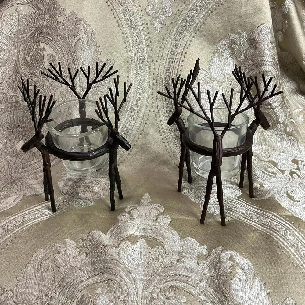 Yankee Candle Brown Reindeer Twig Votive Holders (Set of 2)
